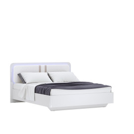 Кровать без каркаса 1,6х2,0 Белладжио / Bellagio Глянец Белый MiroMark BD-36-WB