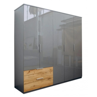 Шкаф 5Дв с ящиками Линц / Linz Серый Шифер - Дуб Вотан MiroMark LI-15-GS Шкаф 5Дв с ящиками Линц / Linz Серый Шифер - Дуб Вотан MiroMark LI-15-GS