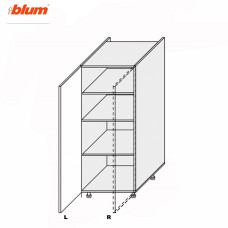 Кухонная секция Пенал Миллениум 60П/1420 Pro Blum Левая ML-662W/9003L MiroMark