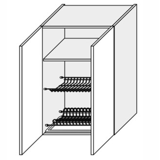 Кухонна секція Лео верхня 80ВС/900 2дв Сушка LE-583W/06 MiroMark