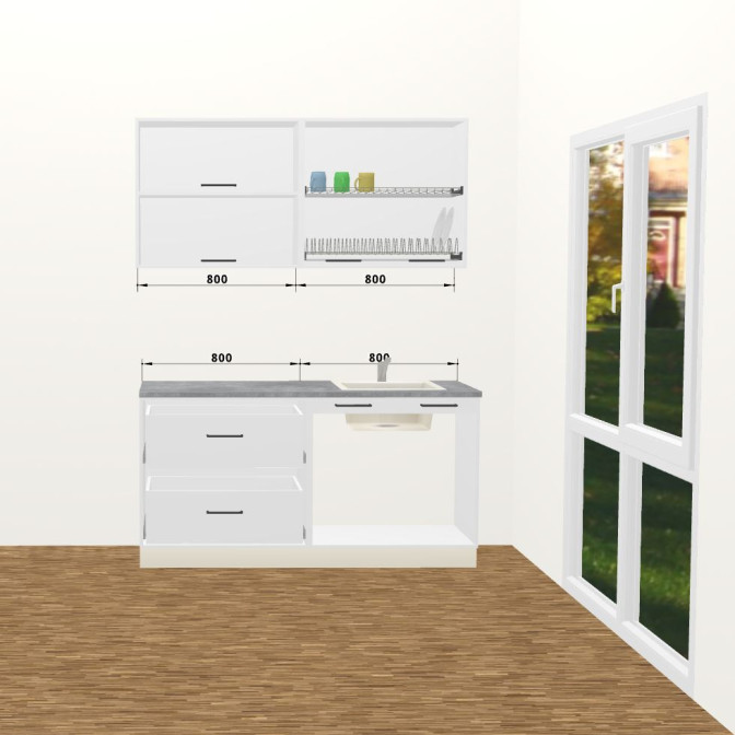 Кухня Вінтаж 1,6 м В 720 Стандарт MiroMark