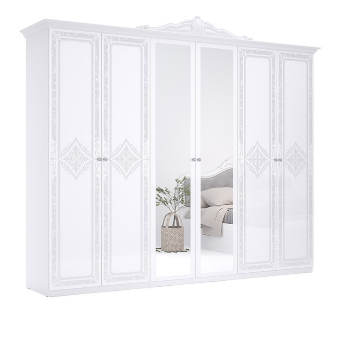 Шкаф Луиза 6Дв с зеркалом MiroMark купить