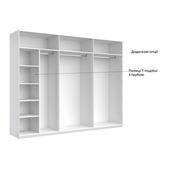 Шкаф Луиза 6Дв с зеркалом MiroMark купить