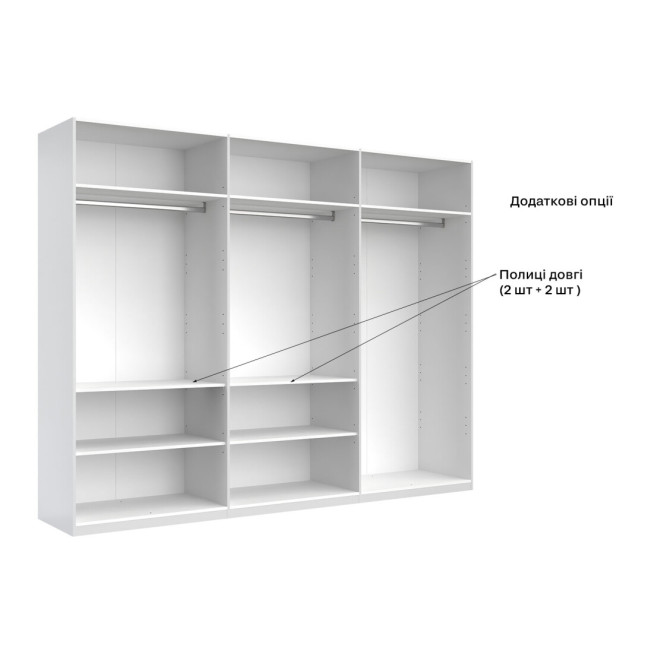 Шкаф Луиза 6Дв с зеркалом MiroMark купить