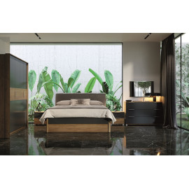 Комплект в спальню 4Дв Рамона / Ramona Дуб Крафт – Мат Лава MiroMark