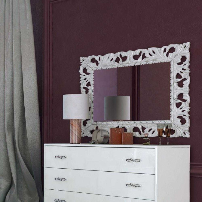 Зеркало 1200*1000 Империя / Imperia Глянец Белый MiroMark MP-81-WB 