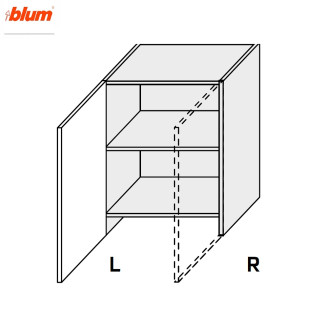 Кухонна секція Міленіум WG верхня 60ВВТ/860 1дв Телескоп Pro Blum Права ML-478W/01R MiroMark
