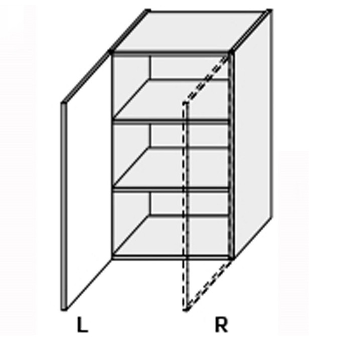 Кухонная секция Миллениум верхняя 50В/900 1дв Правая ML-550W/9003R MiroMark
