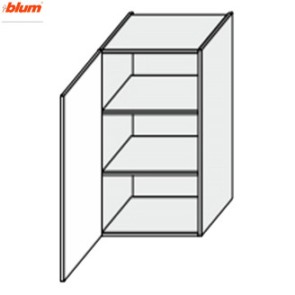 Кухонная секция Винтаж верхняя 40В/900 1дв Pro Blum VN-542W/9003 MiroMark