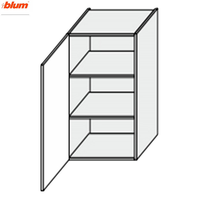 Кухонная секция Винтаж верхняя 40В/900 1дв Pro Blum VN-542W/9003 MiroMark