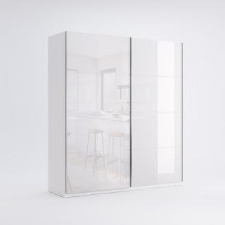 Шкаф-купе 1,5x2,1 Вива / Viva Глянец Белый MiroMark VV-18-WB