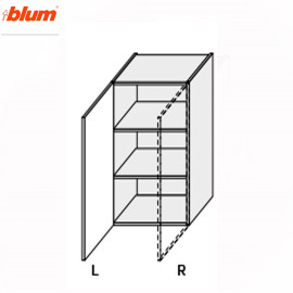 Кухонна секція Міленіум верхня 45В/900 1дв Права Pro Blum ML-543W/9003R MiroMark