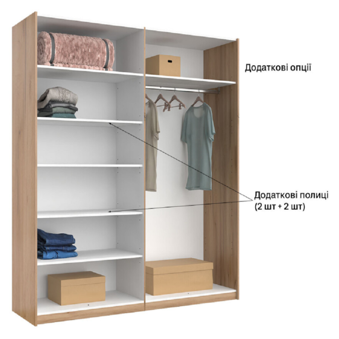 Шкаф-купе с зеркалом 2,0х2,1Тео / Teo Мат Антрацит-Мат Графит MiroMark TO-20-AG