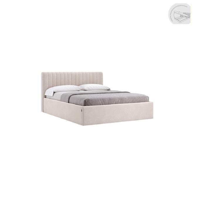 Ліжко М'яка оббивка з каркасом Підйомним механізмом 1,6x2,0 Ліра / Lira MiroMark SF-46-LR