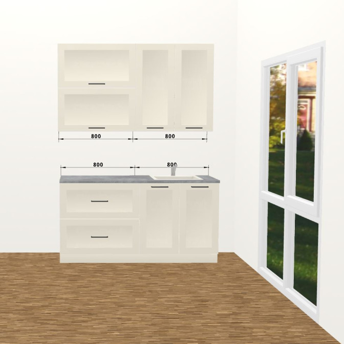 Кухня Вінтаж 1,6 м В 900 Стандарт MiroMark