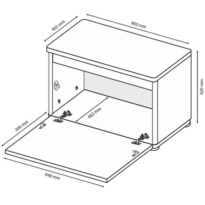 Тумба Белла 1Дв прихожая MiroMark купить