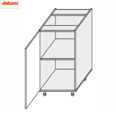 Кухонная секция Винтаж нижняя 20Н/820 1дв Pro Blum VN-023W/9003 MiroMark