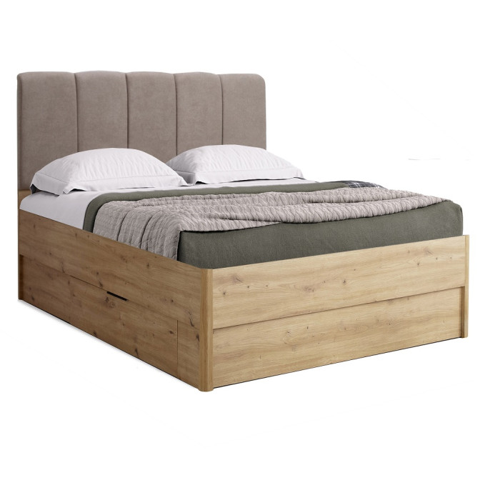 Кровать с ящиками для белья 1,4х2,0 Тедди / Teddy Дуб Артизан MiroMark TD-34-OA
