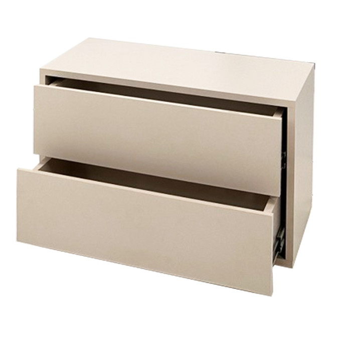 Тумба прикроватная 2Ящ Бруно / Bruno Кашемир MiroMark BR-52-CM