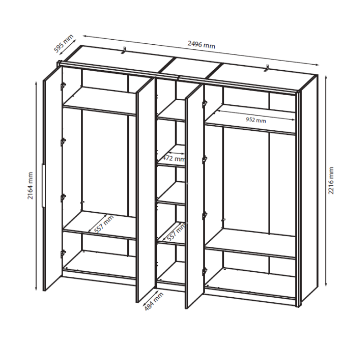 Шафа Лука 5Дв MiroMark купити