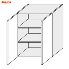 Кухонная секция Валенсия верхняя 80В/720 2дв Pro Blum VL-485W/9003 MiroMark