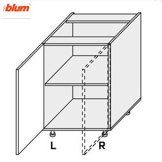 Кухонная секция Миллениум WG нижняя 60Н/820 1дв Pro Blum Правая ML-070W/01R MiroMark Кухонная секция Миллениум WG нижняя 60Н/820 1дв Pro Blum Правая ML-070W/01R MiroMark