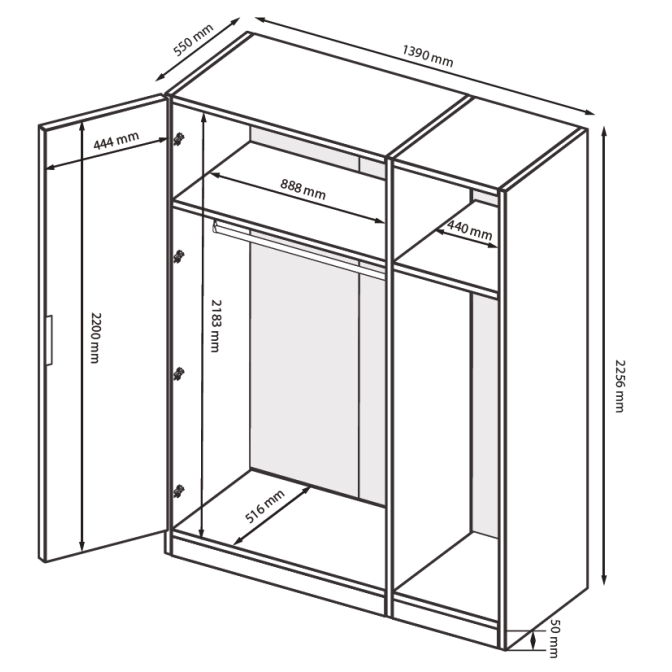 Шкаф Империя 3Д MiroMark купить
