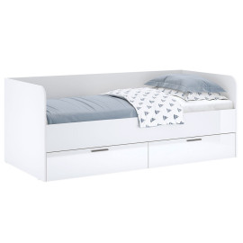 Кровать с каркасом 0,9х2,0 Хеппи / Happy Глянец Белый MiroMark HP-39-WB