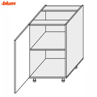 Кухонна секція Вінтаж нижня 45Н/820 1дв Pro Blum VN-046W/9003 MiroMark