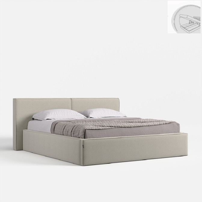 Кровать Мягкая обивка с подъёмным механизмом 1,6х2,0 Дуо / Duo MiroMark SF-46-DU