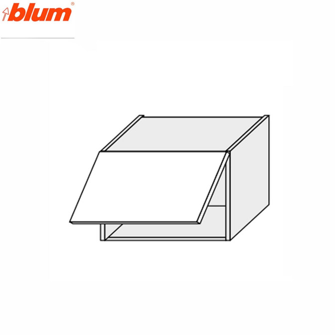 Кухонна секція Мері верхня 40В/360 1дв Aventos Pro Blum MR-141W/9003gl MiroMark