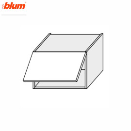 Кухонная секция Мери верхняя 45В/450 1дв Aventos Pro Blum MR-343W/9003gl MiroMark