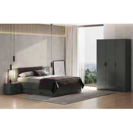 Модульная спальня Доминика / Dominika Графит MiroMark