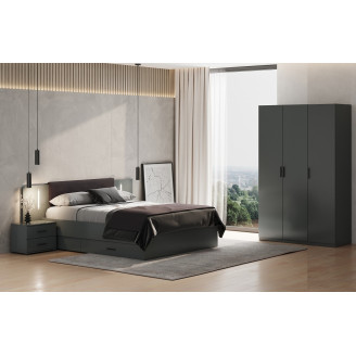 Модульная спальня Доминика / Dominika Графит MiroMark
