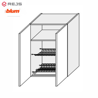 Кухонна секція Мері верхня 60ВС/900 2дв Сушка Pro Blum  +  Rejs MR-565W/9003gl MiroMark