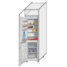 Кухонная секция Лео Пенал 60ПХ/2140 Холодильник LE-763W/06 MiroMark