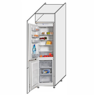 Кухонна секція Лео Пенал 60ПХ/2140 Холодильник LE-763W/06 MiroMark