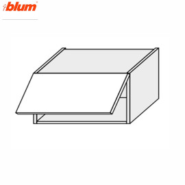 Кухонная секция Мери верхняя 80В/450 1дв Aventos Pro Blum MR-381W/9003gl MiroMark