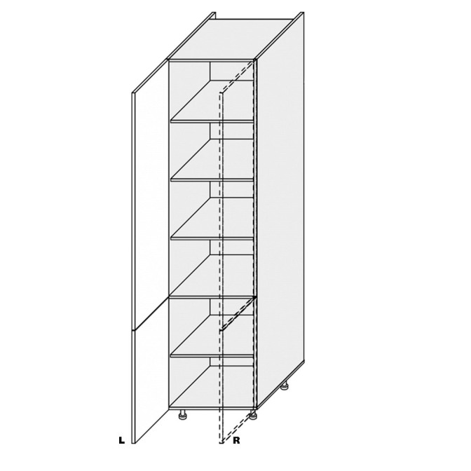 Кухонная секция Миллениум WG Пенал 60П/2320 Левая ML-860W/01L MiroMark