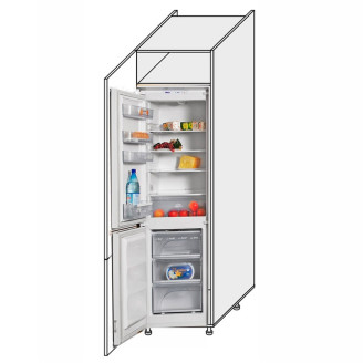 Кухонная секция Винтаж Пенал 60ПХ/2140 Холодильник VN-763W/9003 MiroMark