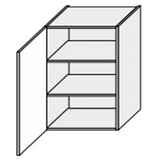 Кухонная секция Мери верхняя 60В/720 1дв MR-460W/9003gl MiroMark