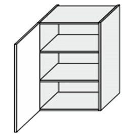 Кухонная секция Мери верхняя 60В/720 1дв MR-460W/9003gl MiroMark