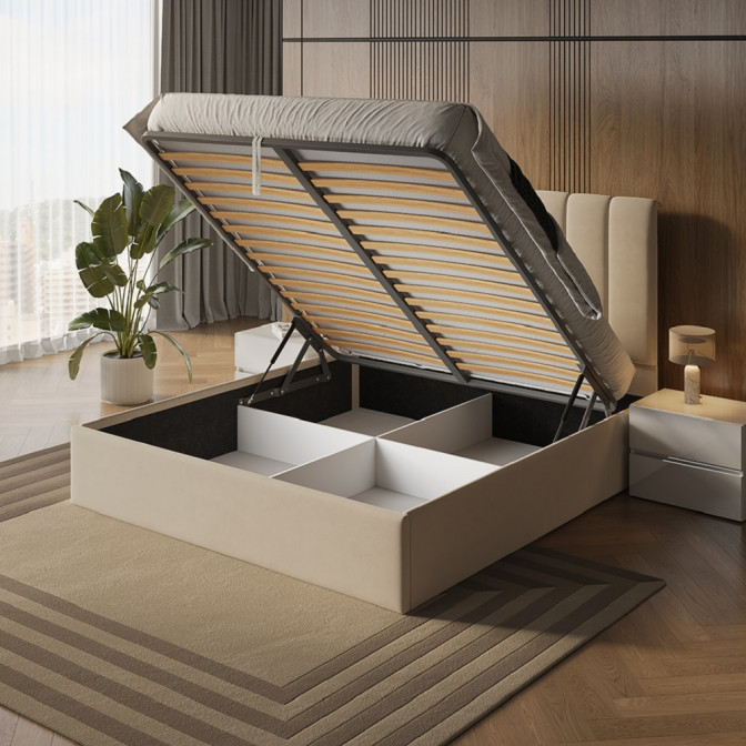 Кровать Мягкая обивка с подъёмным механизмом 1,8x2,0 Диана / Diana MiroMark SF-48-DA