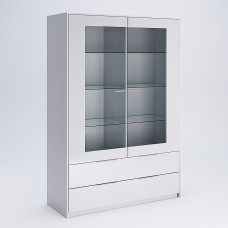 Сервант 2Дв Рома / Roma Глянец Белый MiroMark RM-112-WB