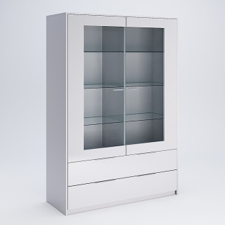 Сервант 2Дв Рома / Roma Глянец Белый MiroMark RM-112-WB