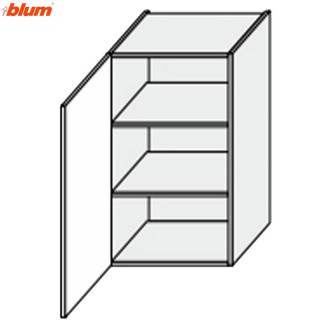 Кухонная секция Валенсия верхняя 30В/900 1дв Pro Blum VL-533W/9003 MiroMark                           