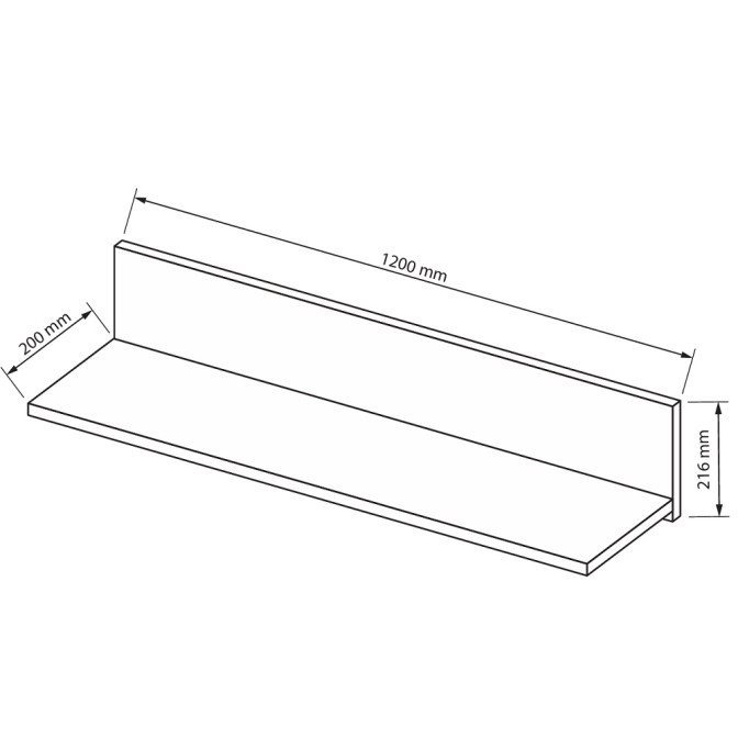 Полка настенная Фемели / Family Глянец Белый MiroMark FM-192-WB