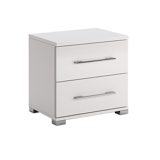 Тумба прикроватная 2Ящ Фемели Джуниор / Family Junior Глянец Белый MiroMark FM-152-WB