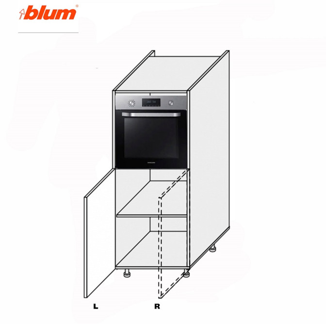 Кухонная секция Миллениум WG Пенал 60ПД/1420 Духовка Pro Blum Левая ML-663W/01L MiroMark
