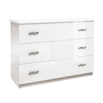 Комод 3Ящ Прованс / Provence Глянец Белый MiroMark PV-63-WB